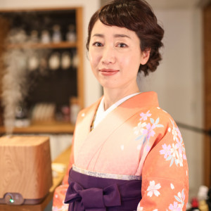 卒業袴　先生も多いです。